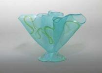 Neo Lavendar with Green Caligraphy by Jo Ann Syron