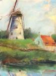 Windmill at Damme, Belgium by Steve Hill