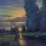 Sunset on the Pond by Don Bishop