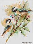 Black-Capped Chickadee's by Denise McFadden