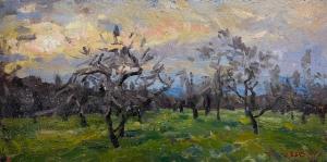 PNW Orchard (unframed) by Oleg Ulitskiy