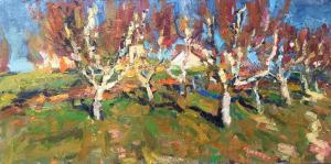 Autumn Orchard (unframed) by Oleg Ulitskiy