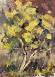 Leaning Tree (unframed) by Michael Lindstrom