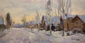 Snow Day III (unframed) by Oleg Ulitskiy