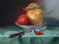 Red & Gold Onions by Rebecca Gray