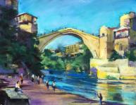 Warm Summer Day at Mostar, Bosnia by Steve Hill
