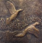 Doves in Flight Tile by Steve Reinmuth